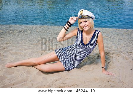 Schönen und Sexy Blondine