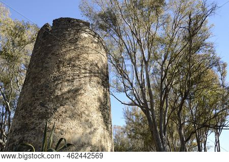 Ancon Tower,  A Beacon Tower Located On The Western Coast Of The Of Marbella, Malaga, Andalusia, Spa