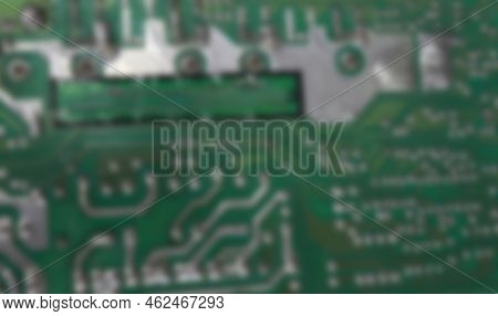 Electronic Circuit Blur Photo,the Electronic Circuit In An Electronic Digital Device