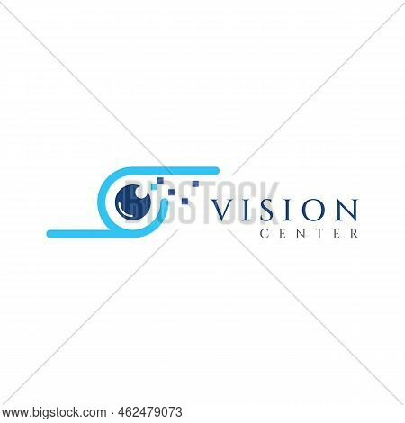 Modern Colorful Abstract Logo Vision, Digital Vision, Optical Vision, Technology Vision, Planetary V