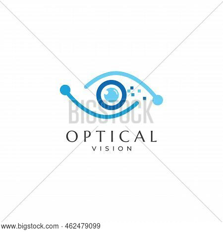 Modern Colorful Abstract Logo Vision, Digital Vision, Optical Vision, Technology Vision, Planetary V
