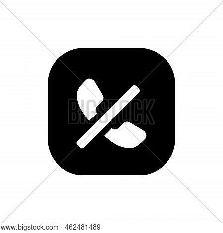Block, Blocked, Phone Call Blocking Icon Vector Isolated On Square Background