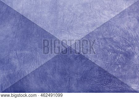 Beautiful Blue Background With Leather Texture With Blue Veins Of Blue Leather As Sample Of Blue Bac