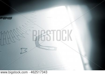 3d Printer Printing Process. High-speed Printing Of An Object On A 3d Printer From Powder Close-up. 