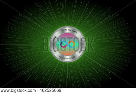 The Internet Computer Virtual Currency Logo. 3d Illustrations.