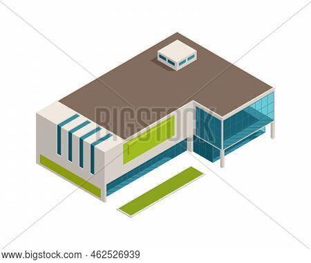Isometric Store Mall Shopping Centre Building 3d Vector Illustration