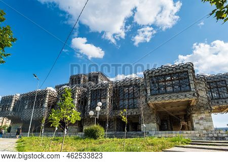 Pristina, Kosovo - June 2022 - National Library Of Kosovo In Pristina. The Library Is One Of The Mos