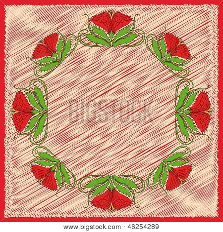 Cartolina auguri floreali