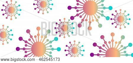 Coronavirus Symbol Background Design. Coronavirus 2019-ncov. Corona Virus Icon Isolated