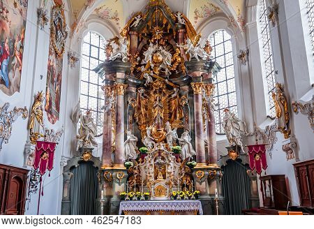 Schongau Church Interiors, Bavaria, Germany