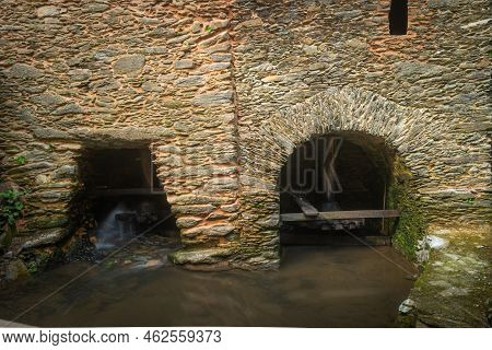 Surrounding Landscape Of The Estanislau Fountain Park And The Lourido River That Divides The Parishe