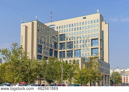 Novi Sad, Serbia - August 19, 2022: Gazprom Neft Nis Petroleum Refining Company Office Building In N