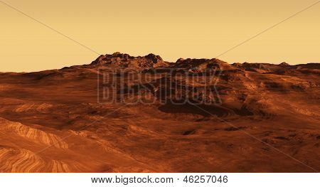 Martian landskab Illustration