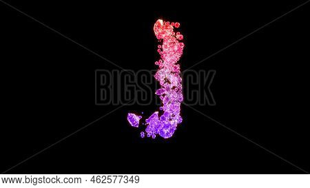 Fancy Luxury Gemstones Font, Red And Rose Letter J, Isolated - Object 3d Illustration