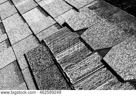 Assorted Selection Of Premium Synthetic Roof Shingles To Pick A New Style.
