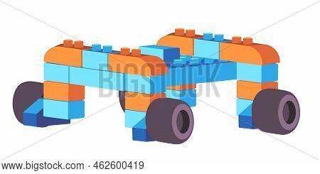 Car Vehicle Bricks Set Toys Colorful Puzzle Cude