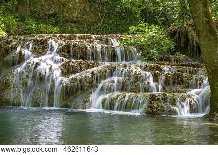 Cascade Waterfalls. Krushuna Falls In Bulgaria Near The Village Of Krushuna, Letnitsa.