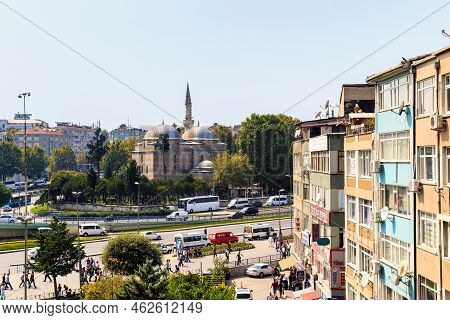 Istanbul, Turkey - September 10, 2017: This Is The Murat Pasha Mosque (15th Century), Which Is Locat
