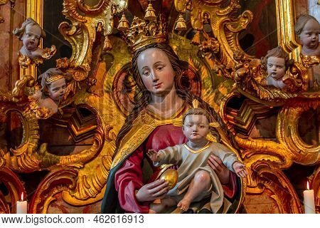 Rottenbuch Abbey Interiors, Bavaria, Germany