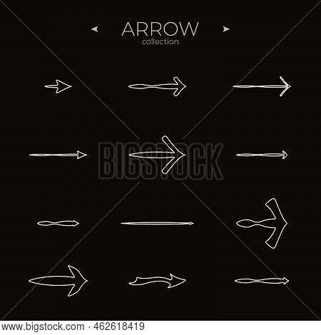 Simple Set Of Arrow Icons. Universal Arrow Icon. Arrow Basic Ui Elements. For Web Graphics. Vector