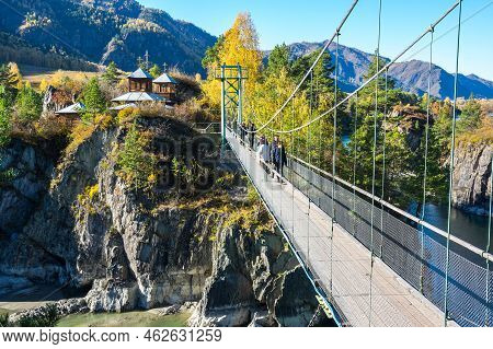 Altay, Russia - October 02, 2020: View Of Patmos Island In The Autumn In Altay, Siberia, Russia
