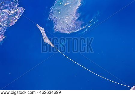 Copenhagen, Denmark - July 20 2010 : The Bridge And Tunnel Connecting Sweden And Demark Is Called Th