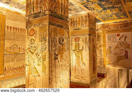 Tomb Of Pharaohs Rameses V And Vi In Valley Of The Kings, Luxor, Egypt