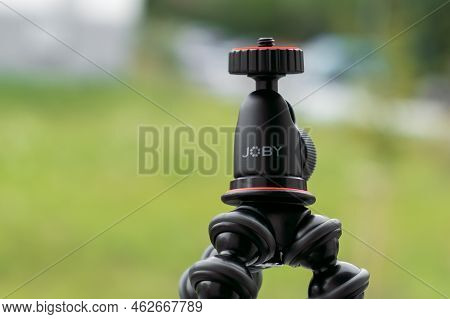 Flexible Tripod Joby Gorillapod For Recording Movies Outside, September 2022, Prague, Czech Republic