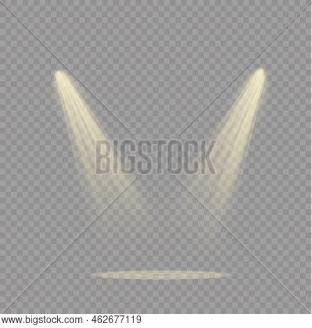 Glow Yellow Spotlight Special And Light Effect.