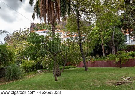 Funchal, Portugal - August 25, 2021: This Is A View Of The Fortress Of San Joan Baptista Do Pico Fro
