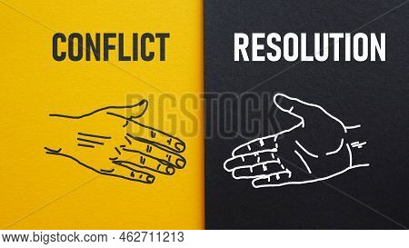 Conflict Resolution Is Shown Using A Text