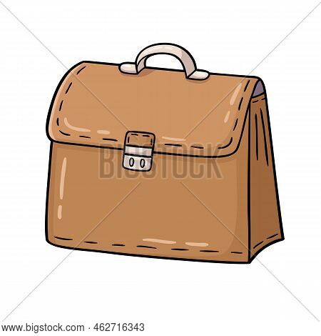 Vector Illustration Of Cute Lollipop Doodle Leither Briefcase For Children And Scrap,digital Stamp, 