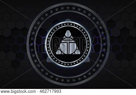 Images Of Alien Worlds-tlm Virtual Currency. Digital Coins. 3d Illustrations.