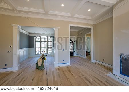 Grinding Newly Constructed Parquet Floor With Floor Sander Is Very Time Consuming Task As It Involve