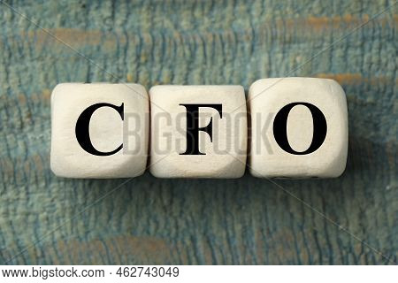 Abbreviation Hcm (human Capital Management) Made Of Cubes On Blue Wooden Background, Top View