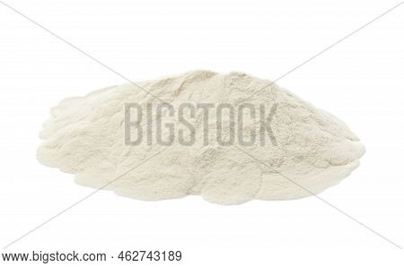 Pile Of Agar-agar Powder Isolated On White