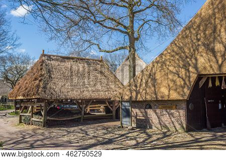 Orvelte, Netherlands - April 16, 2021: Restaurant In A Historic Building In Orvelte, Netherlands