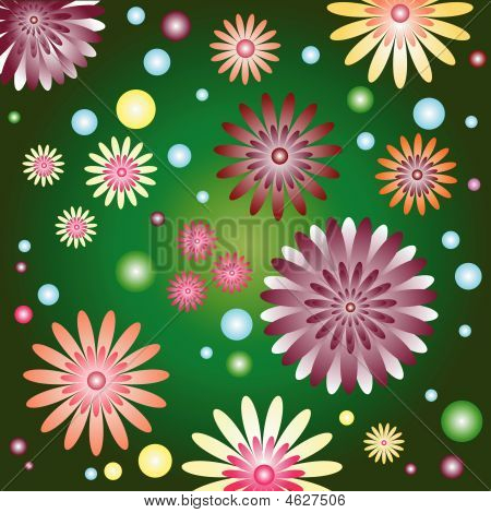 Abstrakt smukt blomstermotiver baggrund