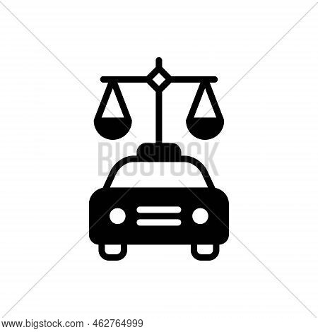 Black Solid Icon For Fairly Adequately Justly Equitably Impartially Balance Integrity Car Transport
