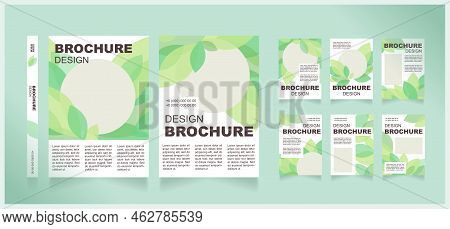 Gardening Hobby And Plant Caring Blank Brochure Design. Template Set With Copy Space For Text. Prema