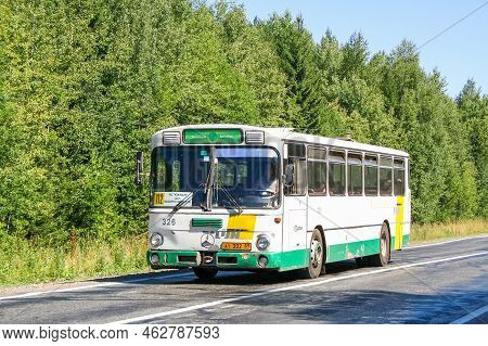 Perm, Russia - August 8, 2010: Suburban Bus Mercedes-benz O305 At An Intercity Road.
