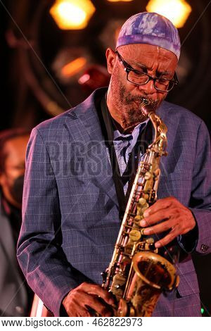 Cracow, Poland - July 08, 2022: Kenny Garrett Quintet Performing Live On The Kijow Centre Stage At S