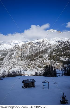Ski Slopes Of Val Cenis In The Vanoise Park, France