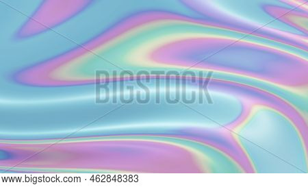 Light Pearlescent Texture Of Creases In The Fabric, 16x9 Landscape Orientation Background, 3d Render