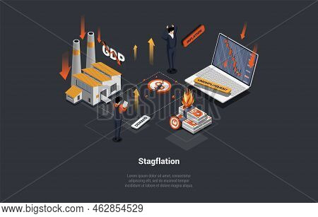 Stagflation, Unemployment, Bankruptcy, Price Increase, Unpaid Loans And Mass Dismissal. Shocked Stre
