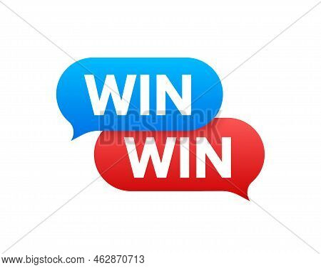 Win-win Strategy. Partnership, Deal. Vector Stock Illustration.