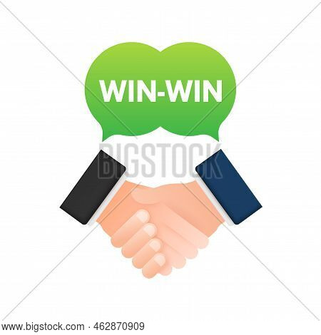 Win-win Strategy. Partnership, Deal. Vector Stock Illustration.