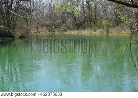 Beautiful Green River Timok Running Through East Serbia