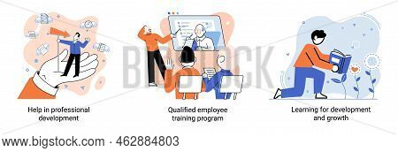 Help In Professional Development. Qualified Employee Training Program. Learning For Software Develop
