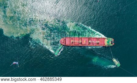 Tug Boat Drag Barge Ship Carry Metal Steel Pipe Construction Unit , No International Sewage Sludge P